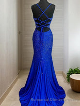A-Line/Princess Spaghetti Straps Sweep Train Silk like Satin Semi Formal Prom Dresses With Ruffles